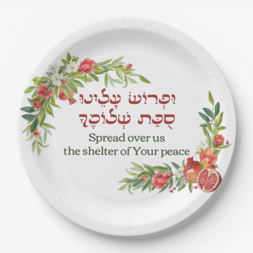 Prayer for Peace for Sukkot  Unique Sukkah Paper Plates