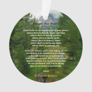Prayer For Peace Ornament