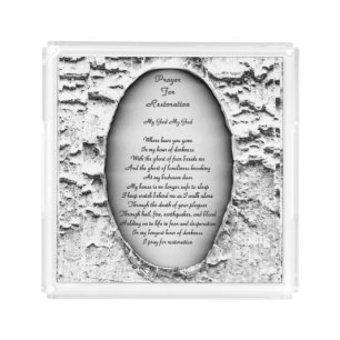 Prayer For Restoration Acrylic Tray