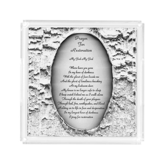 Prayer For Restoration Acrylic Tray (Front)
