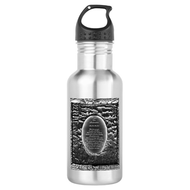 Prayer For Restoration Aluminum Water Bottle (Front)