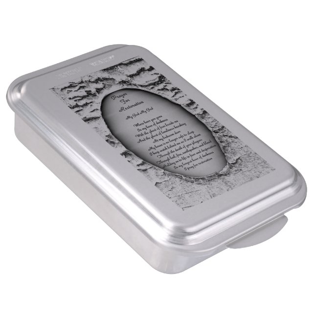 Prayer For Restoration Cake Pan (Side)