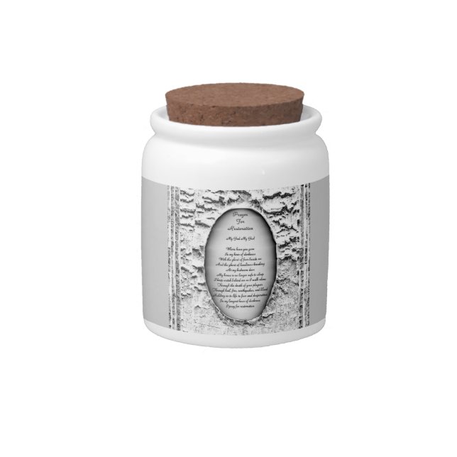 Prayer For Restoration Candy Jar (Front)