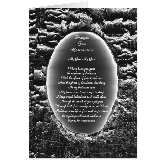 Prayer For Restoration Cards (Front)