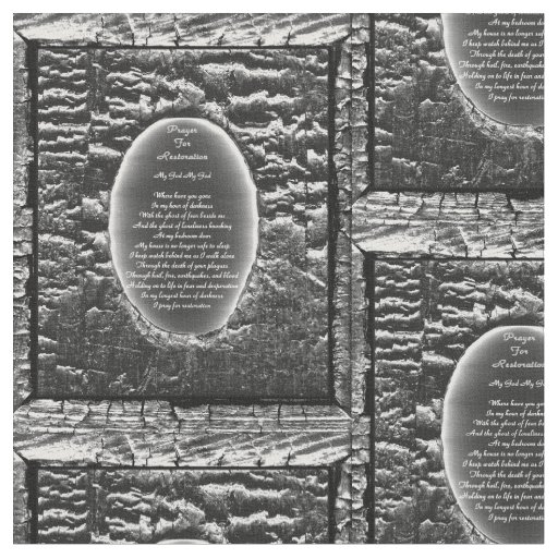 Prayer For Restoration Fabric