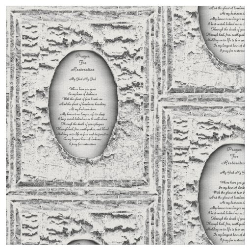 Prayer For Restoration Fabric