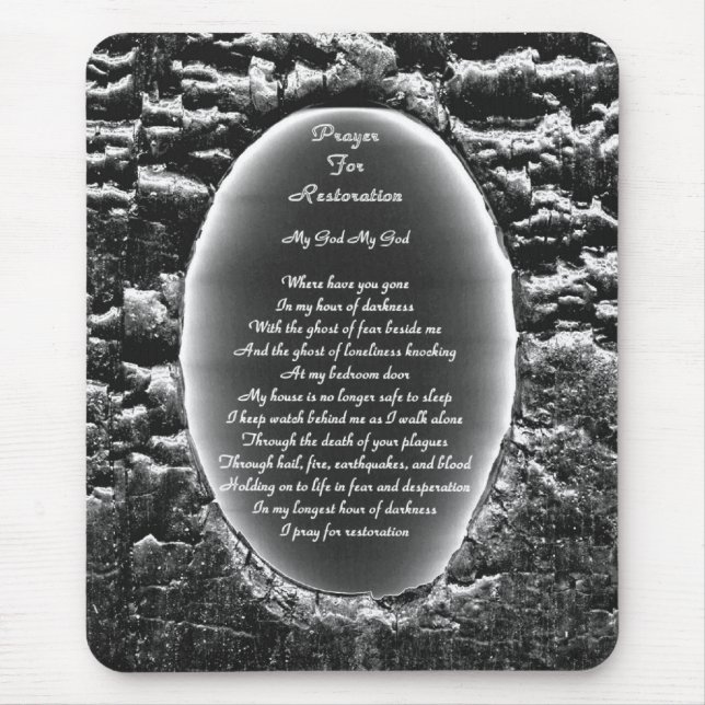 Prayer for Restoration Mouse Pad (Front)