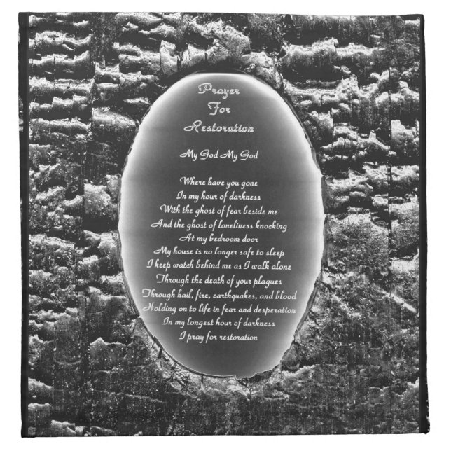 Prayer For Restoration Napkin (Front)