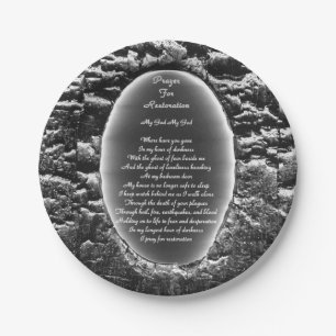 Prayer For Restoration Paper Plates