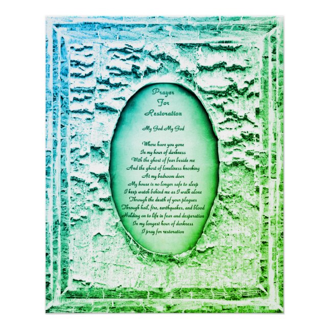 Prayer For Restoration Poster (Front)