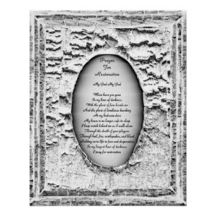 Prayer For Restoration Poster