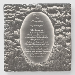 Prayer For Restoration Stone Coaster