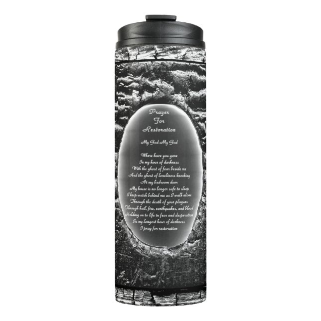 Prayer For Restoration Thermal Tumbler (Front)