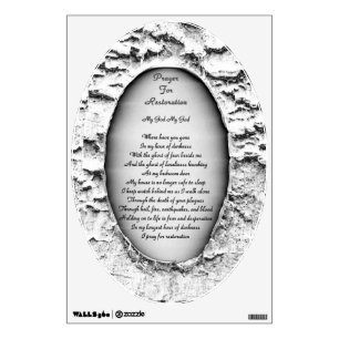 Prayer For Restoration Wall Decal