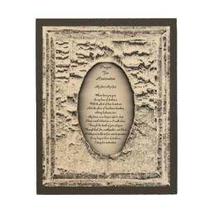 Prayer For Restoration Wood Wall Art