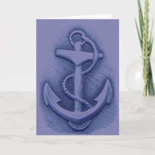 Prayer for Sailor Featuring Anchor Greeting Card