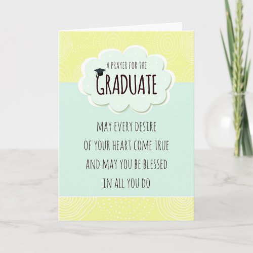 Prayer for the Graduate Graduate Congratulations Card