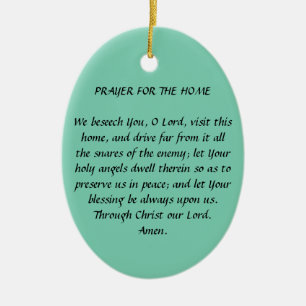 PRAYER FOR THE HOME ORNAMENT