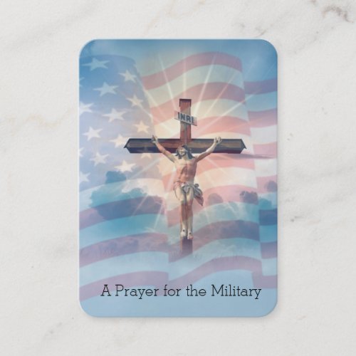 Prayer for those in the Military Service Holy Card