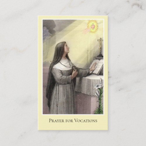 Prayer for Vocations Holy Card