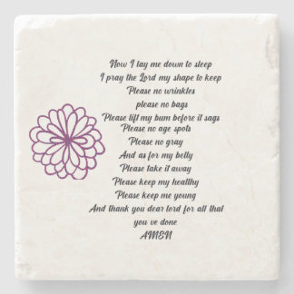Prayer funny gifts for her, I Pray the lord Stone Coaster