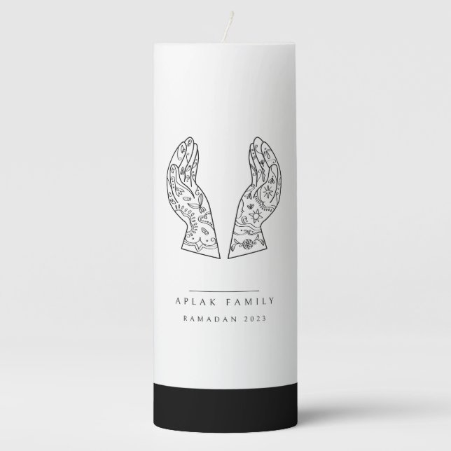 Prayer Hands Candle (Front)