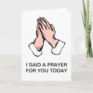 Prayer Hands Sorry ~ Get Well Card