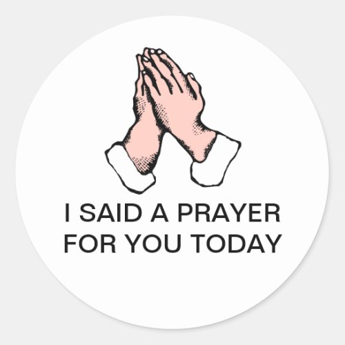 Prayer Hands Sticker