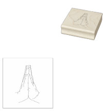 Prayer Hands (Thin Lined) Stamp