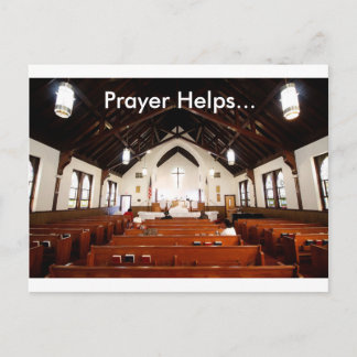 Prayer Helps Postcard