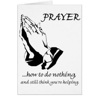 Prayer How to Do Nothing Cards