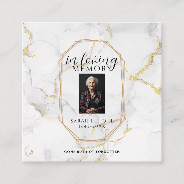 Prayer in memory of loved one Card (Front)