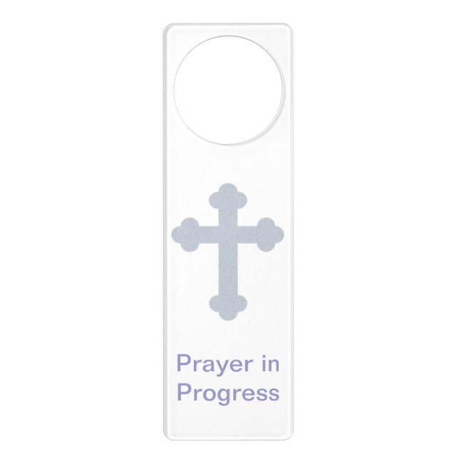 Prayer In Progress Door Hanger (Front)