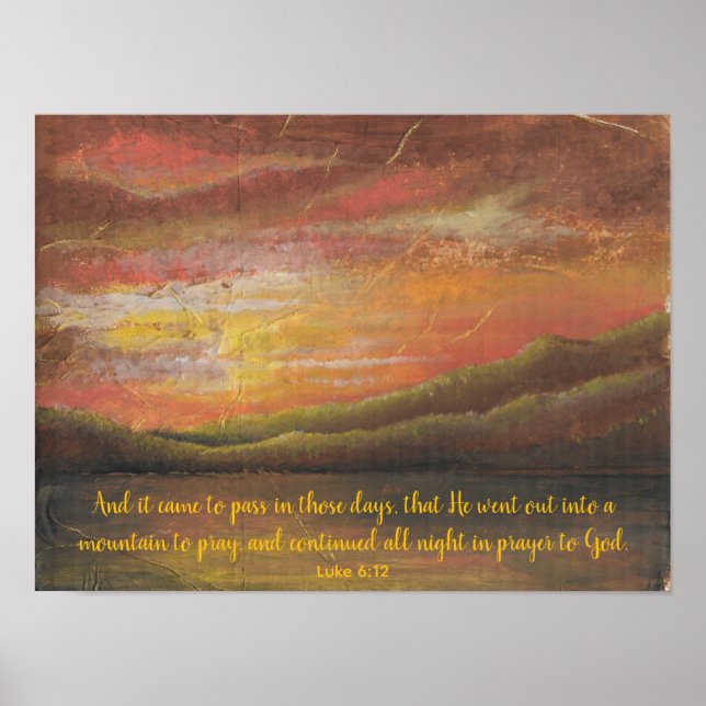 Prayer in the Mountains Poster (Front)