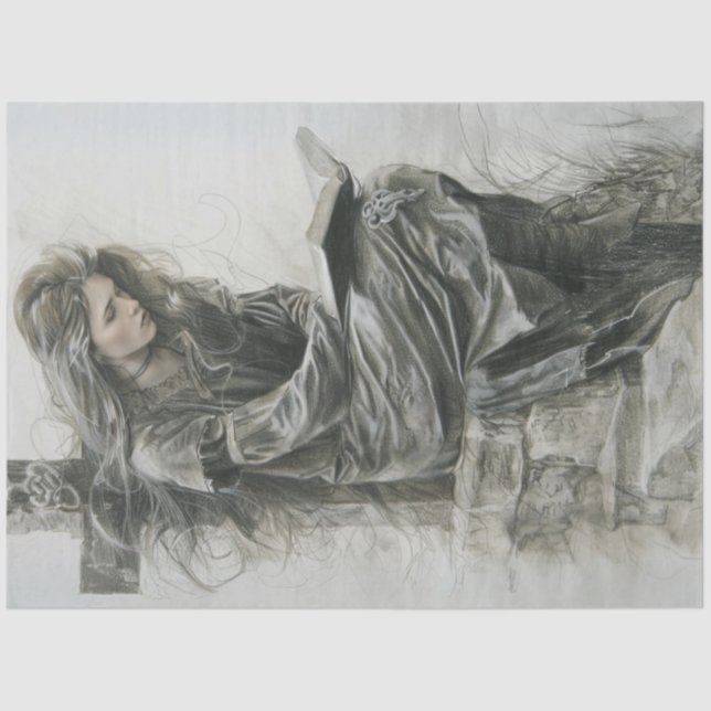 Prayer in Time of Grief Decoupage  Tissue Paper (Front)