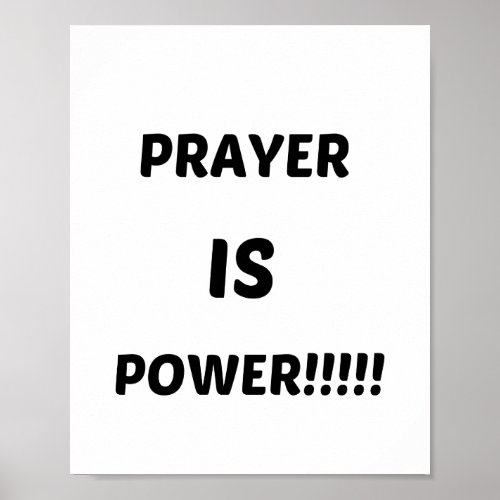 PRAYER IS POWER POSTER