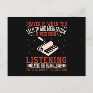 Prayer Is When You Talk To God Announcement Postcard