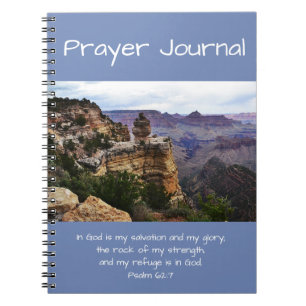 Prayer Journal Bible Verse Grand Canyon View