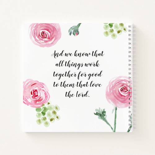 Prayer Journal Custom Romans 828