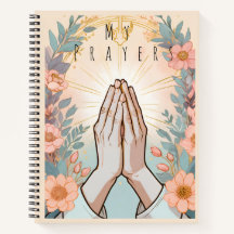 Prayer Journal / Floral Hands in Prayer Christian