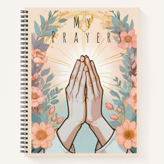 Prayer Journal / Floral Hands in Prayer Christian