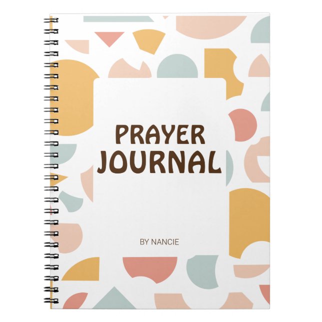 Prayer Journal Name Personalization Notebook (Front)