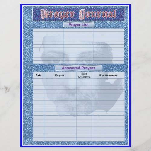 PRAYER JOURNAL PAGES Album  Binder Insert Pages