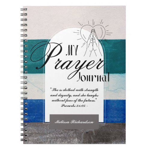 PRAYER JOURNAL Personalized Christian Faith Gift