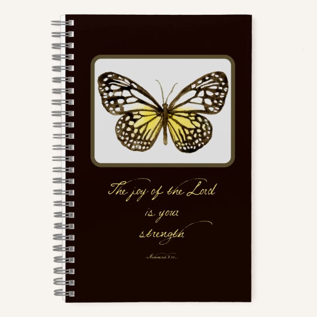 Prayer Journal Watercolor Butterfly (Front)