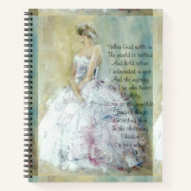 Prayer journal with figurative painting (Front)