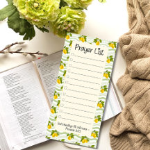 Prayer List - Lined and Checkboxes