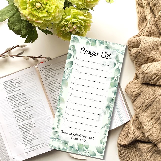 Prayer List - Lined and Checkboxes Magnetic Notepad (Creator Uploaded)