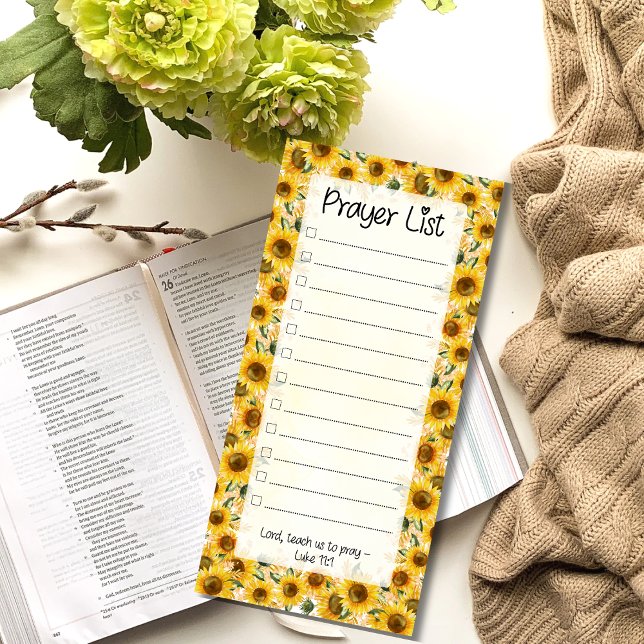 Prayer List - Lined and Checkboxes Magnetic Notepad (Creator Uploaded)