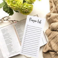 Prayer List - Lined and Checkboxes